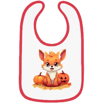 Discover Halloween Autumn: Foxes in Foliage Bibs