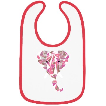 Discover pink elephant Bibs