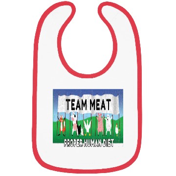 Discover Team Meat The proper human diet Bibs