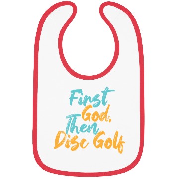 Discover First God Then Disc Golf Bibs