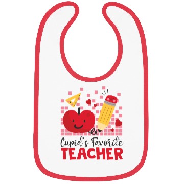 Discover Retro Cupid s Favorite Teacher Teacher Valentines Bibs