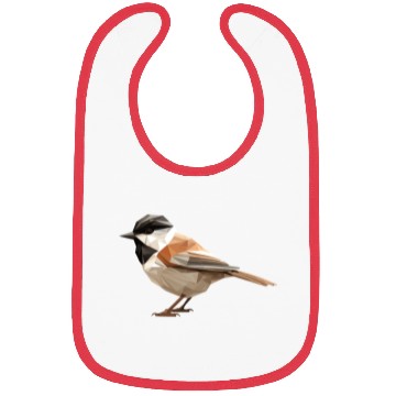 Discover Chickadee Bird Low Poly Bibs