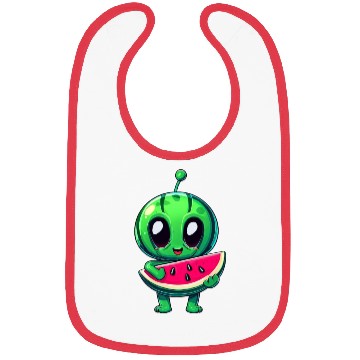 Discover Green Alien meets Juicy Watermelon Bibs