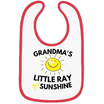 Discover Grandma's Little Ray Of Sunshine Cute Baby Bibs
