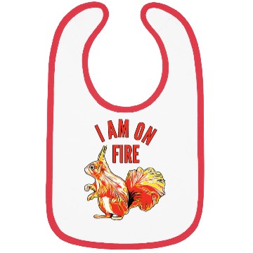 Discover Squirrel I am on Fire Bibs
