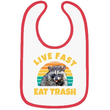 Discover Playful Raccoon Design Bibs