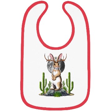 Discover Jackalope Rabbit Bibs