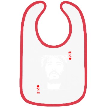 Discover Jesus Is King Jesus King Of Hearts Card Christian Bibs
