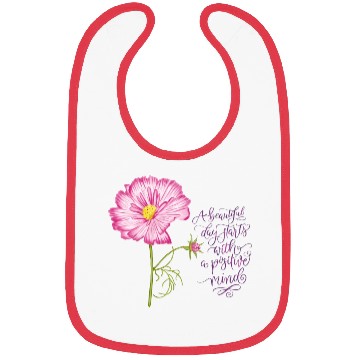 Discover Flowers For Spring And A Positive Mind Bibs