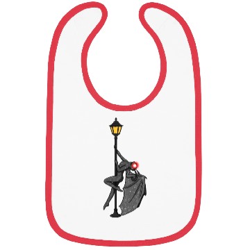 Discover Mothman Pole Dancing On A Street Lamp Funny Bibs