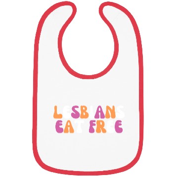 Discover Lesbians Eat Free Funny Lesbian Pride Month Gift Bibs
