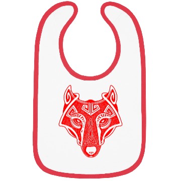 Discover Viking wolf red Fenrir valhalla Bibs
