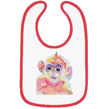 Discover Monkey Animati Painting Design Bibs