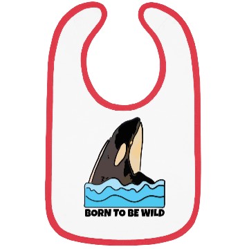 Discover Born to Be Wild: Playful Orca Design Bibs