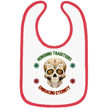 Discover Mexican calavera Bibs