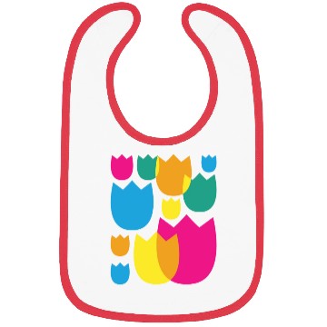Discover Tulips Retro Florist Flowers Tulip Bibs