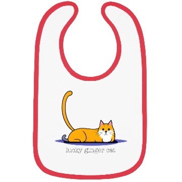 Discover lucky ginger cat Bibs