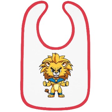 Discover Angry Lion Bibs