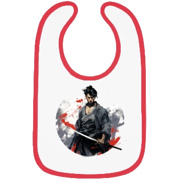 Discover Asian man samurai 4 Bibs