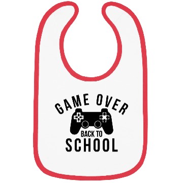 Discover Game Over Back to School Bibs