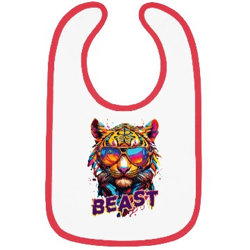 Discover Beast Tiger1 Bibs