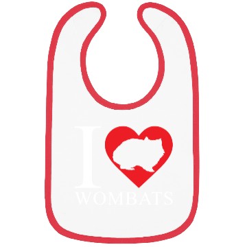 Discover Wombat Love Bibs