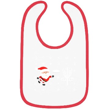 Discover Santa Claus Playing Disc Golf Ugly Christmas T Shi Bibs