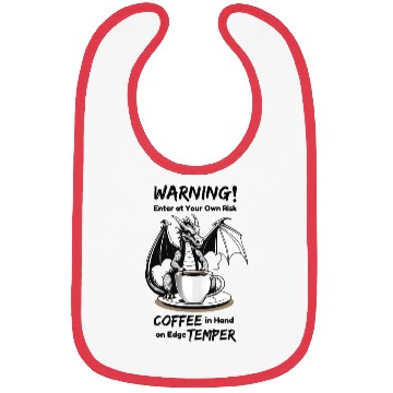 Discover Angry Dragon Coffee Phrase Bibs