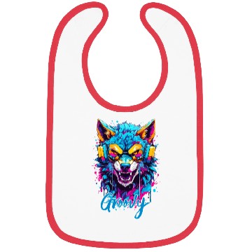 Discover Groovy Wolf Bibs