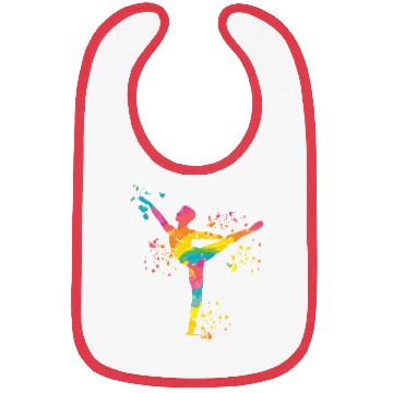 Discover Ballet Dancer Colorsplash Man Ballerino Bibs