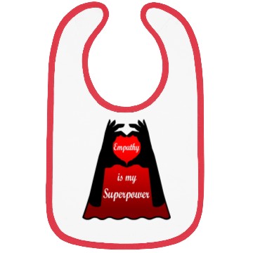 Discover Empathy is my Superpower Cape Bibs