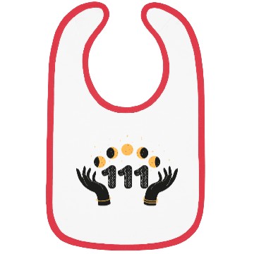 Discover Angel Numbers 111 Moon Cycle Hands Bibs
