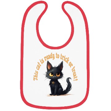 Discover This Cat Is Ready To Trick or Treat, Halloween, Bibs