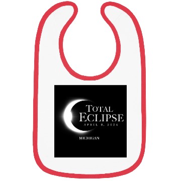 Discover Michigan 2024 Eclipse Souvenir April 8 Memento Bibs