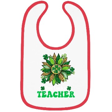 Discover One Lucky Teacher St Patrick s Day Sunflower Bibs