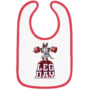 Discover Leg Day Siamese Weight Lifting Squat Gym Bibs