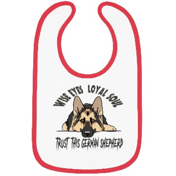 Discover German Shepherd Guard Dog For Security Protection Bibs