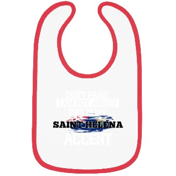 Discover Saint Helena Dont Panic I Am Not Angry Bibs