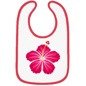 Discover Pink Hibiscus Flower Bibs