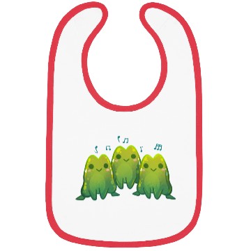 Discover Green Singing Frog Trio Bibs