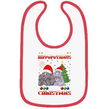 Discover I Want Hippopotamus For Christmas Hippo Lover Xmas Bibs