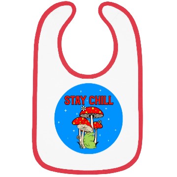 Discover Stay Chill Cute Green Frog Bibs