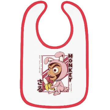 Discover Banana Monkey Cute Bibs