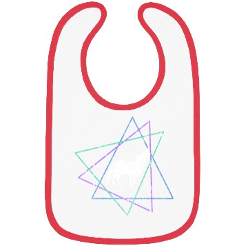 Discover Geometric Howling Wolf Bibs