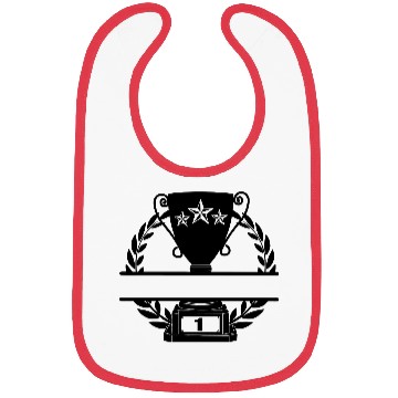 Discover Laurel wreath with large cup three stars no 1 Bibs