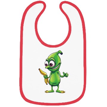 Discover Green Alien meets Funny Banana Bibs