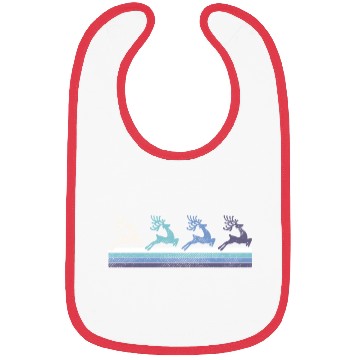 Discover Gradient Reindeer Silhouette Bibs