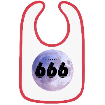 Discover Purple Moon Angel Numbers 666 Bibs