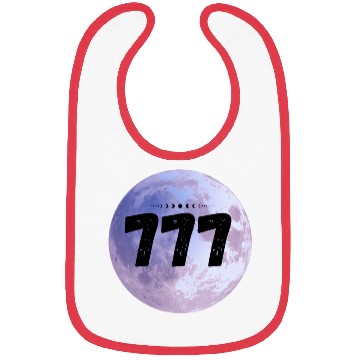 Discover Purple Moon Angel Numbers 777 Bibs