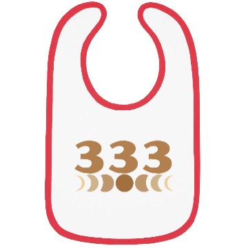 Discover Moon Cycle Brown Angel Numbers 333 Bibs